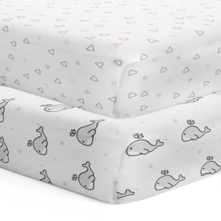 Pink Whale and Triangle
