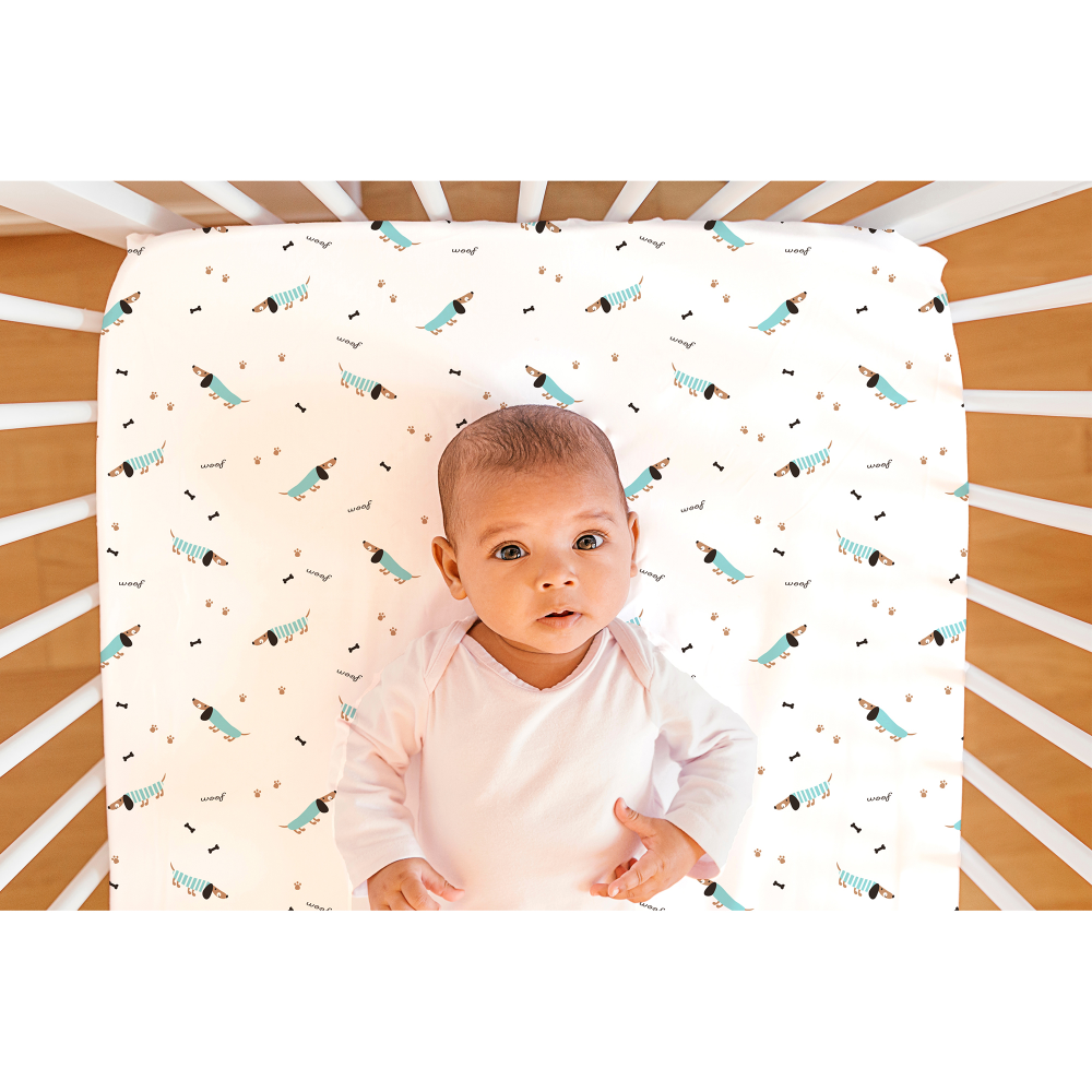 The White Cradle Flat Bed Sheet for Baby Cot & Mattress