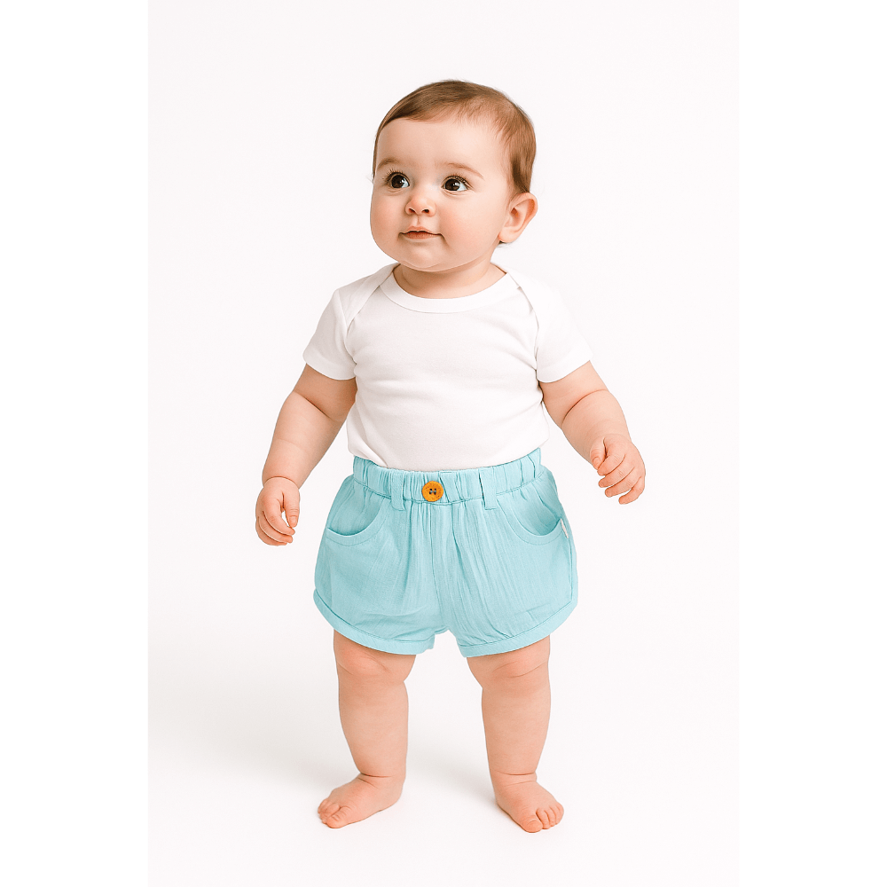 Tiny Twig Girls Shorts Soft Blue