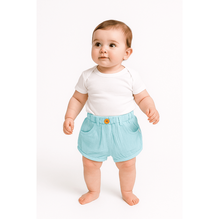 Tiny Twig Girls Shorts Soft Blue