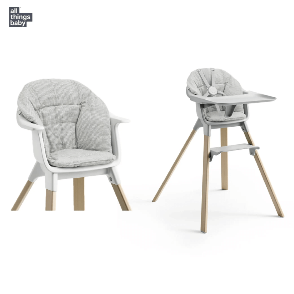 stokke travel chair Stokke Clikk High Chair (Beech Wood) with Cushion & Travel Bag, Portab – AllThingsBaby.com