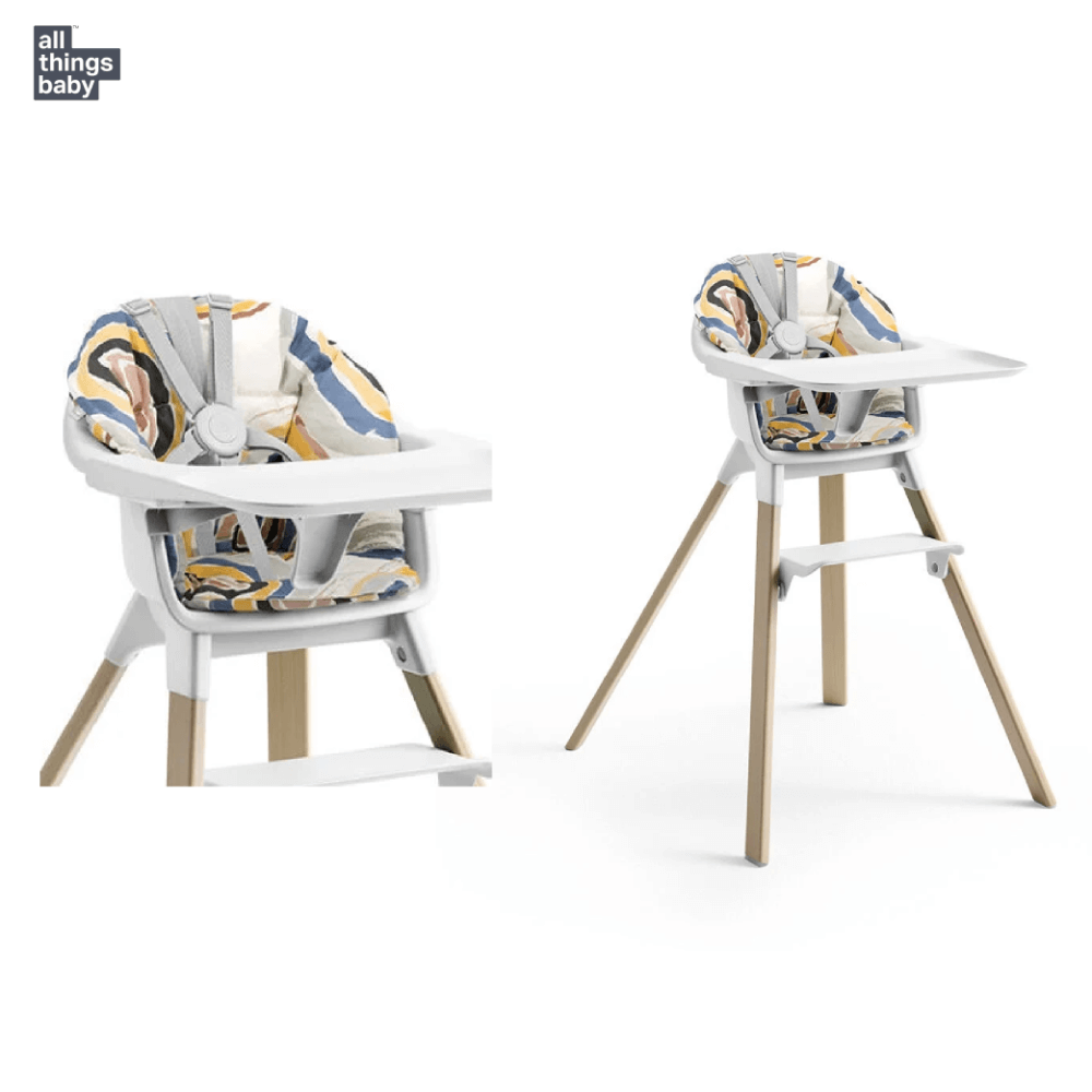 stokke clikk high chair accessories Stokke Clikk High Chair (Beech Wood) with Cushion & Travel Bag, Portab – AllThingsBaby.com