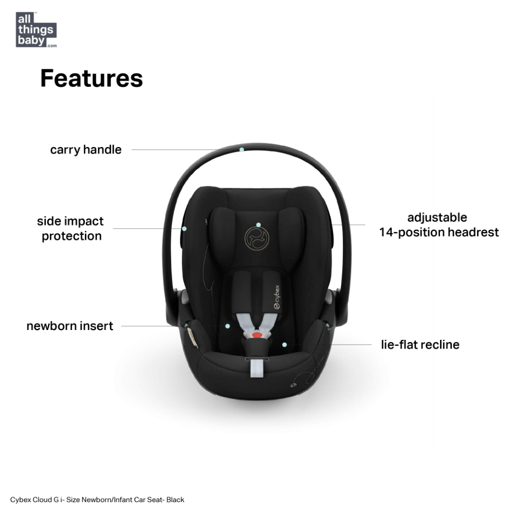 Cybex Cloud G Newborn/Infant Car Seat-Magic Black