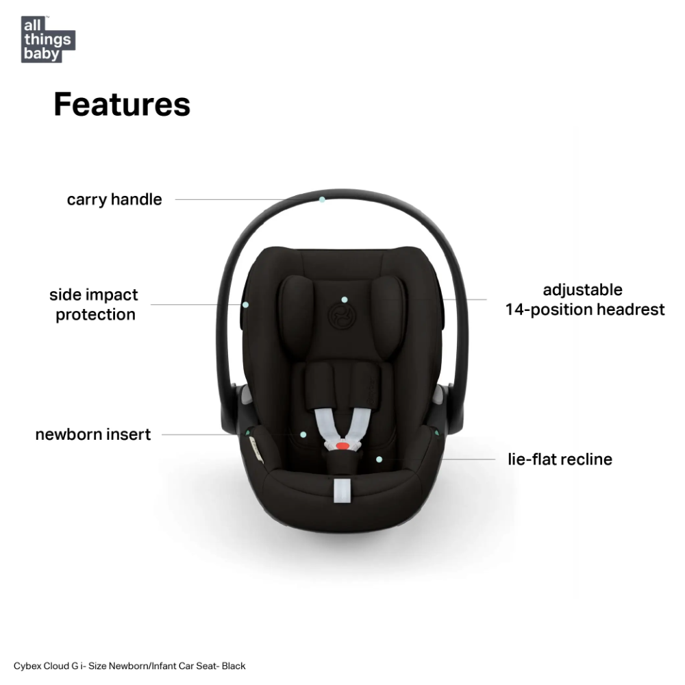 Cybex Cloud G Newborn/Infant Car Seat-Magic Black