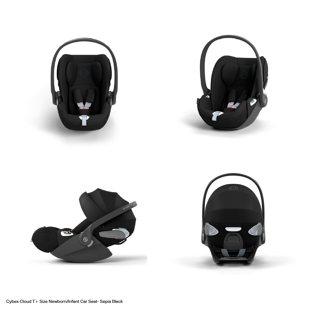 Cybex Cloud T Newborn/Infant Car Seat - Sepia Black