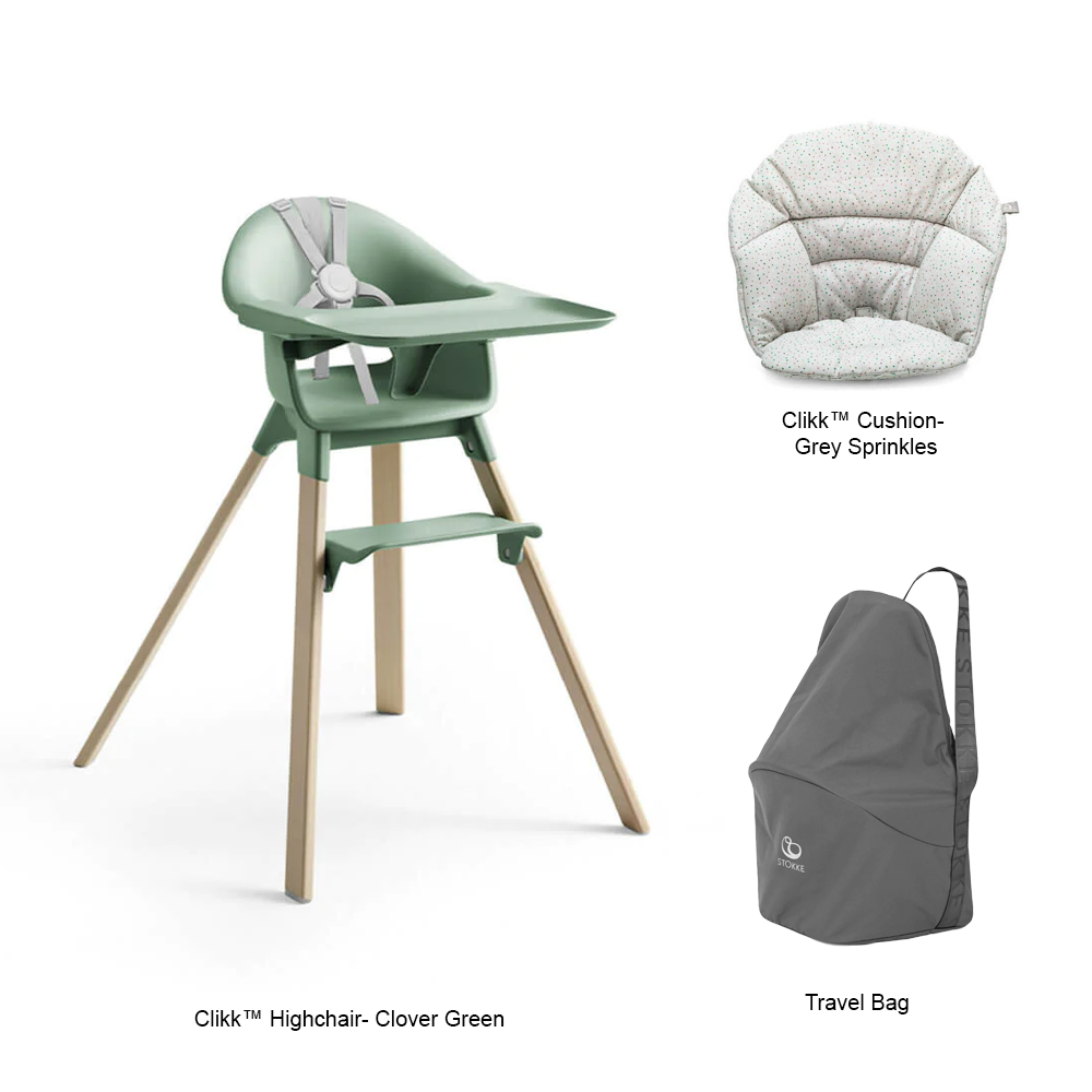 Clover Green + Grey Sprinkles Cushion