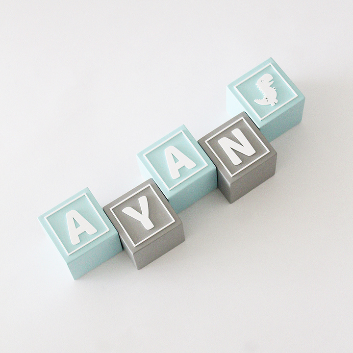 The Tiny Trove Name Block - Contemporary