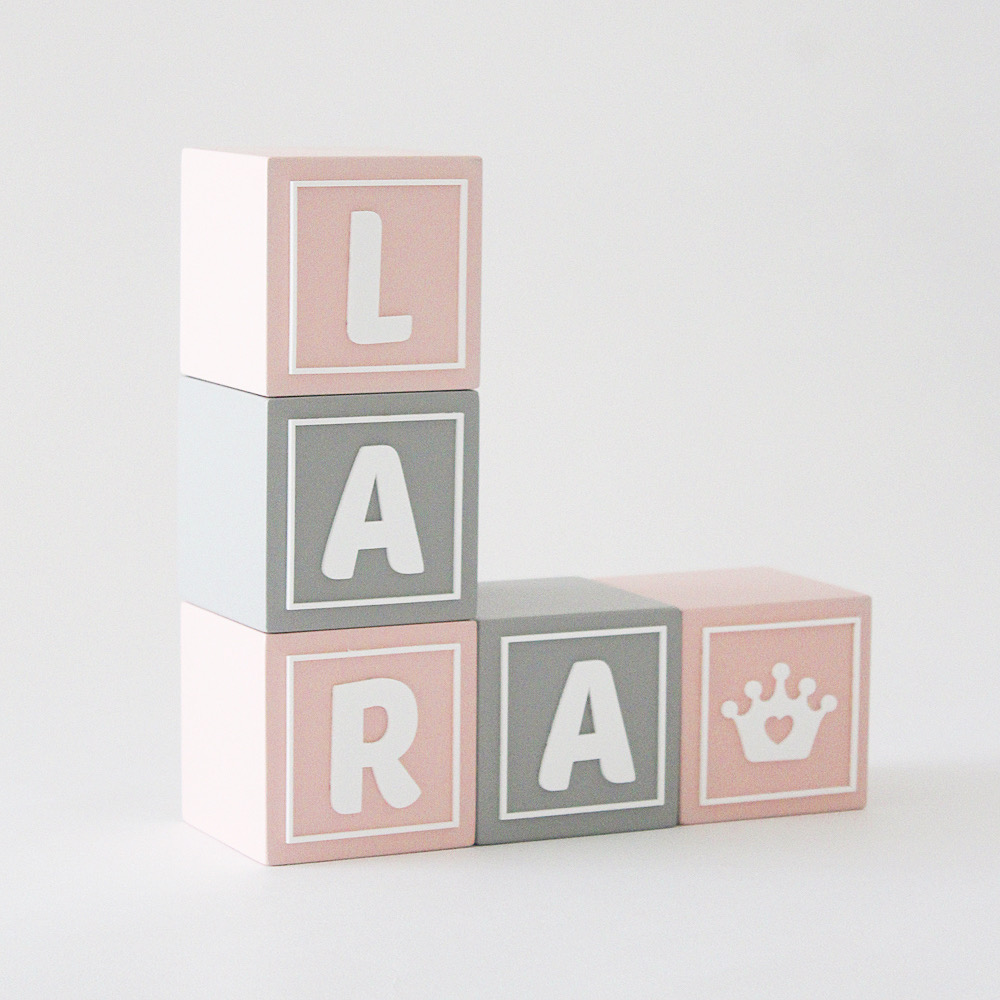 The Tiny Trove Name Block - Contemporary