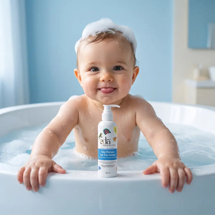 Eda Baby &amp; Child Peek-a-Boo Gentle Baby Shampoo | Mild &amp; Tear-Free Formula for Soft and Healthy Hair