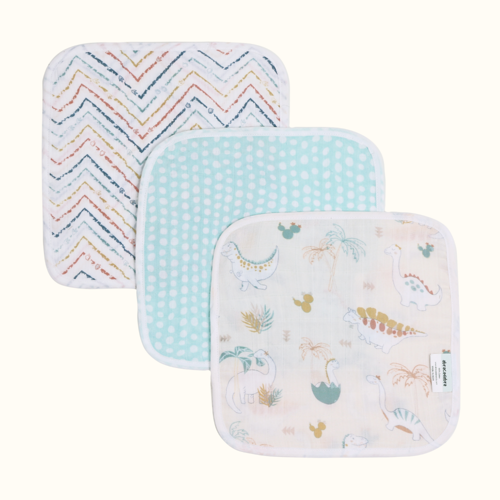 Abracadabra Muslin Wipes (Set of 3)