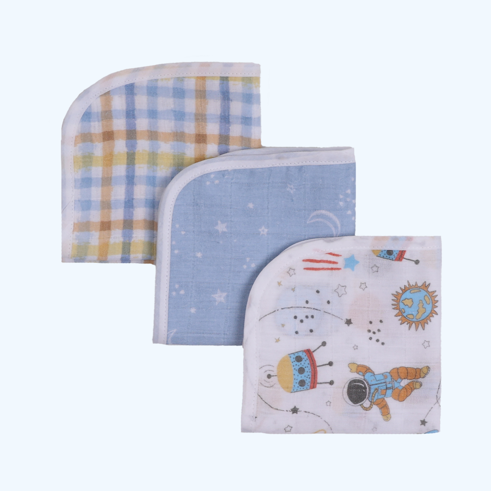 Abracadabra Muslin Wipes (Set of 3)