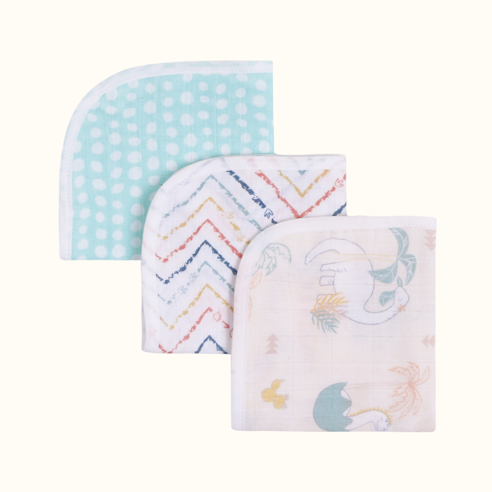 Abracadabra Muslin Wipes (Set of 3)