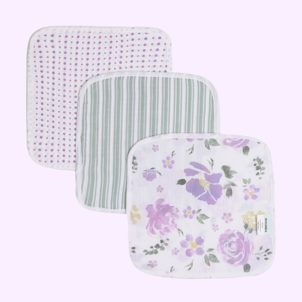 Abracadabra Muslin Wipes (Set of 3)