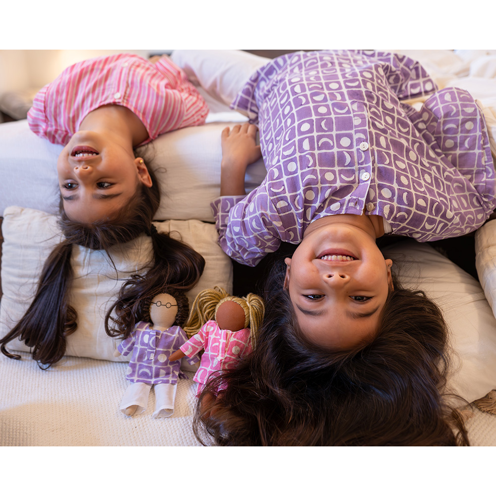 Love The World Today I Want To Be Like Grandpa - Kurta Pajama Set - Purple Moon