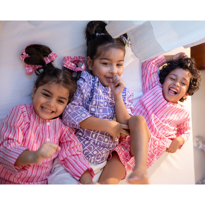 Love The World Today I Want To Be Like Grandpa - Kurta Pajama Set - Purple Moon