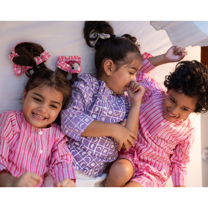 Love The World Today I Want To Be Like Grandpa - Kurta Pajama Set - Purple Moon