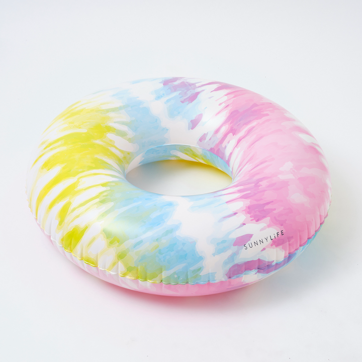 SUNNYLiFE Inflatable Pool Ring Tie Dye Sorbet