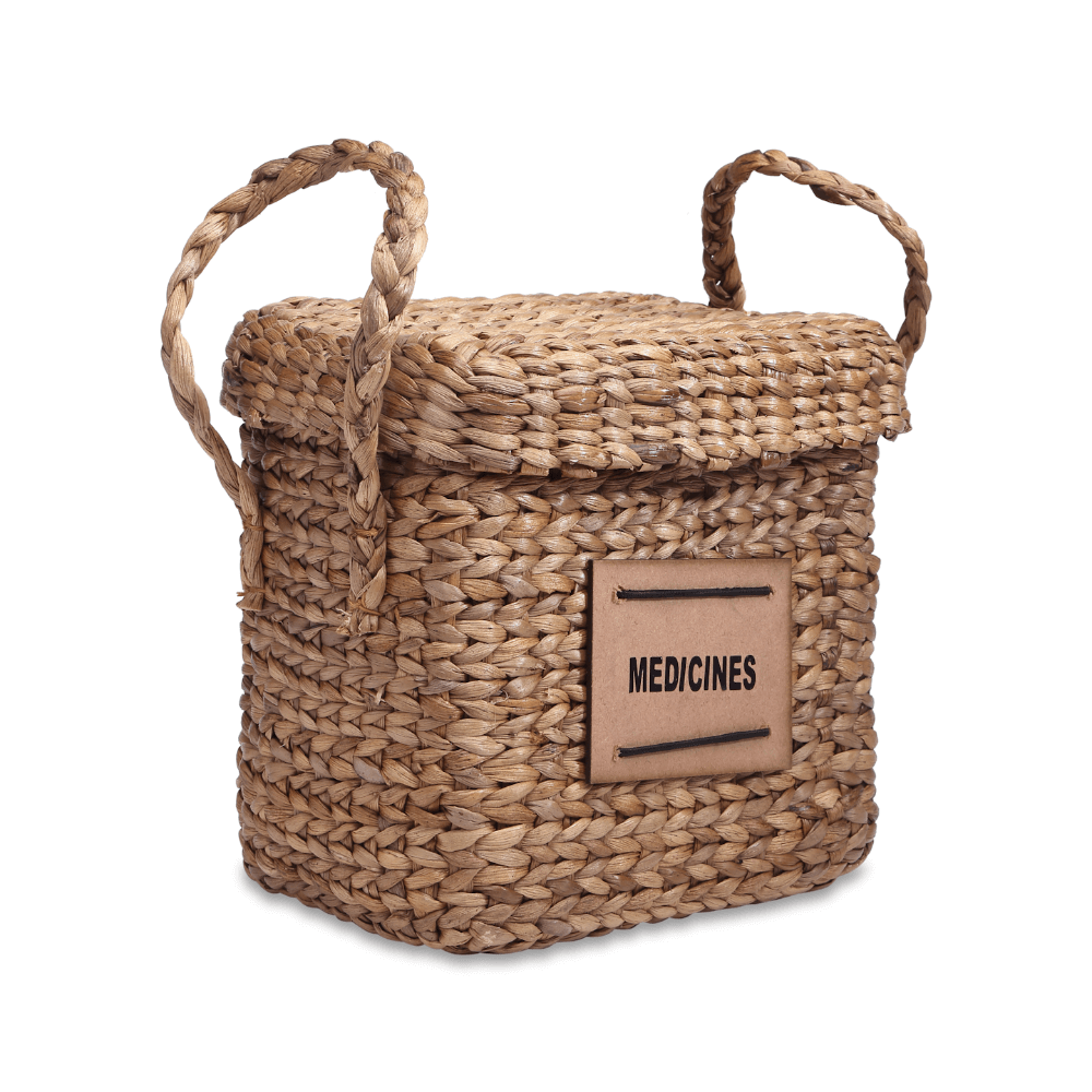 The Baby Trunk Medicine Bamboo Cane Basket Small