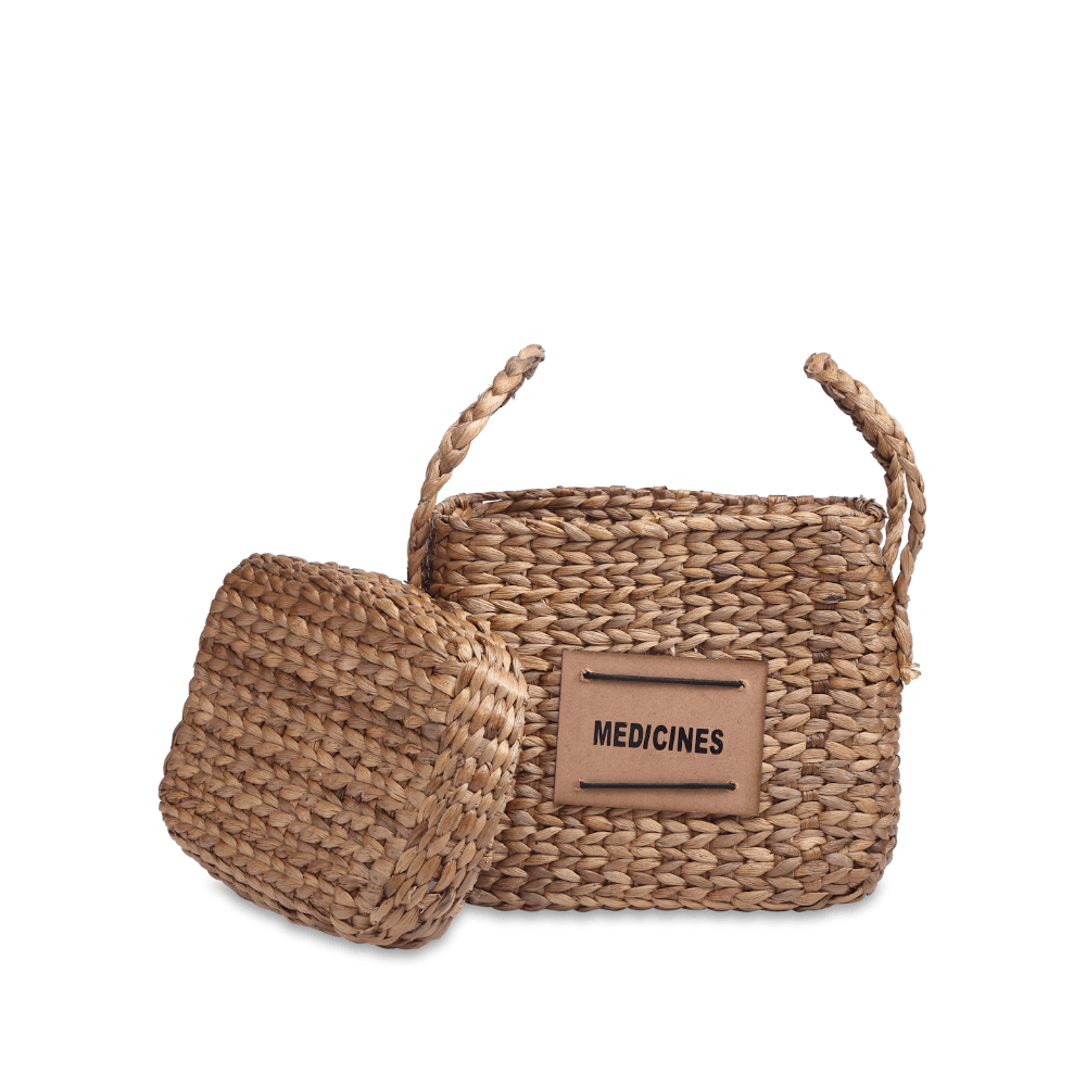 The Baby Trunk Medicine Bamboo Cane Basket Small