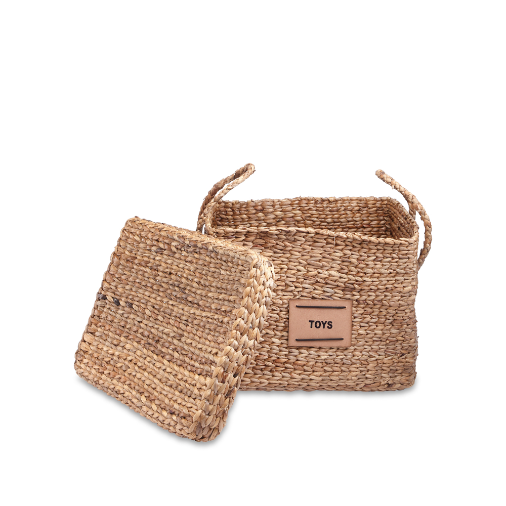 The Baby Trunk Toy Bamboo Cane Basket Large