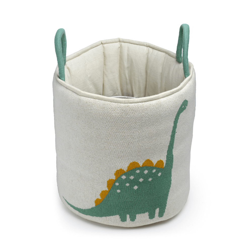 The Baby Trunk Dinosaurs Knitted Basket