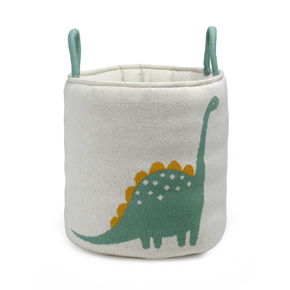 The Baby Trunk Dinosaurs Knitted Basket