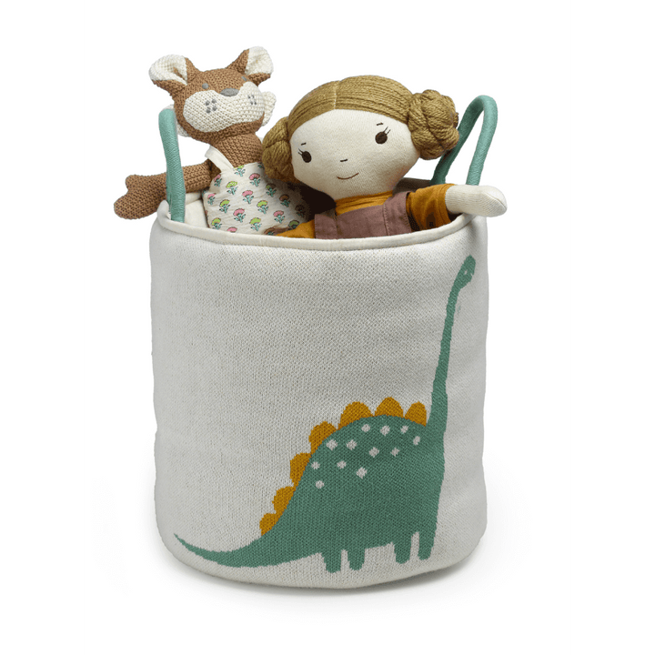 The Baby Trunk Dinosaurs Knitted Basket