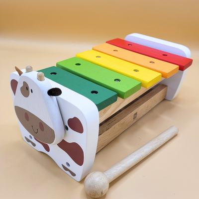 I'M Toy Cow Xylophone Bench