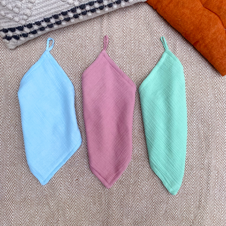 Bhaakur Muslin Wash Clothes- Set of 3