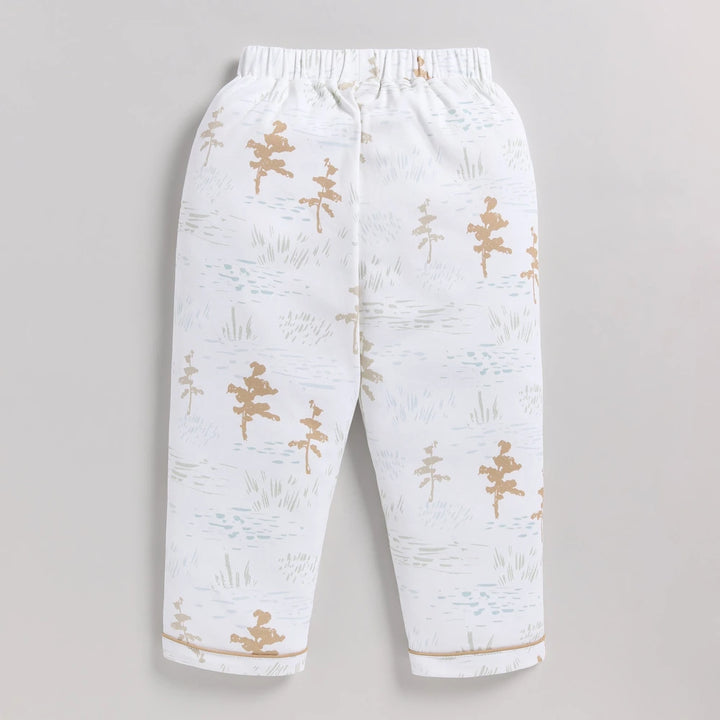 Cot &amp; Candy Baby Organic Classic Collar PJ Set - Cuddle Bear