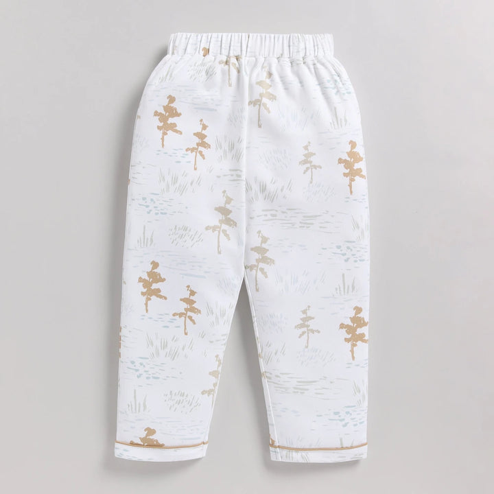 Cot &amp; Candy Baby Organic Classic Collar PJ Set - Cuddle Bear