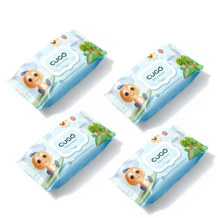 Cugo 99.5% Water Baby Wipes with Australian Kakadu Plum Extract