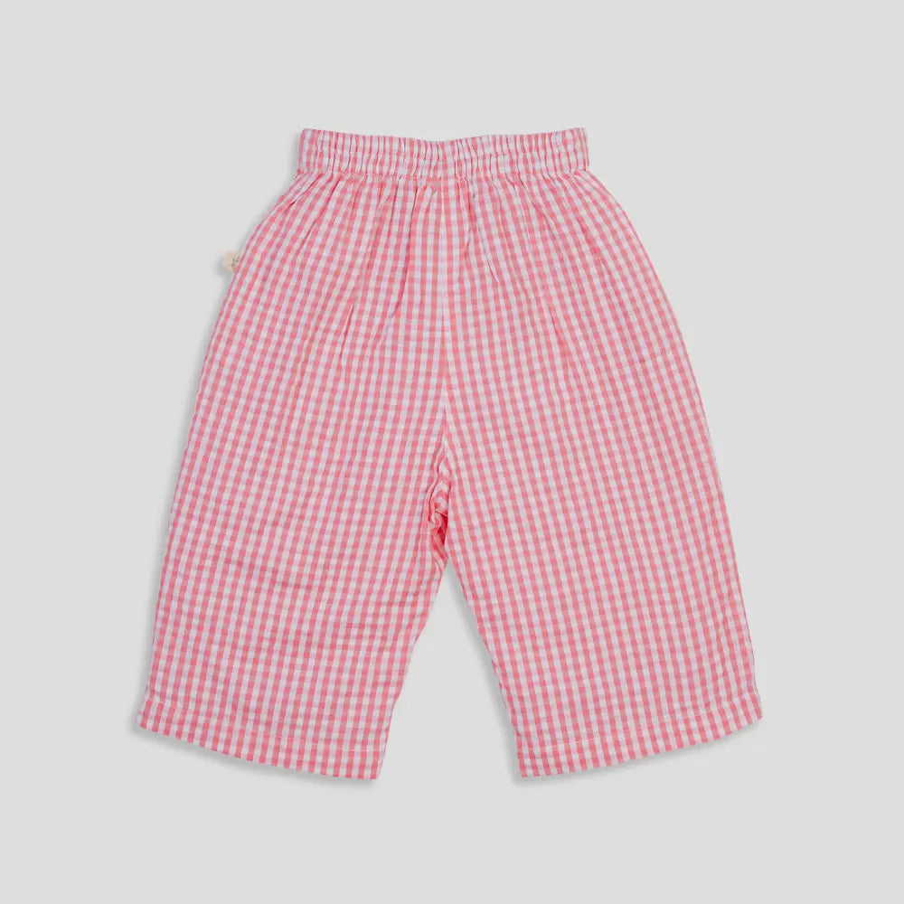 Tiny Twig Berry Gingham Culotte