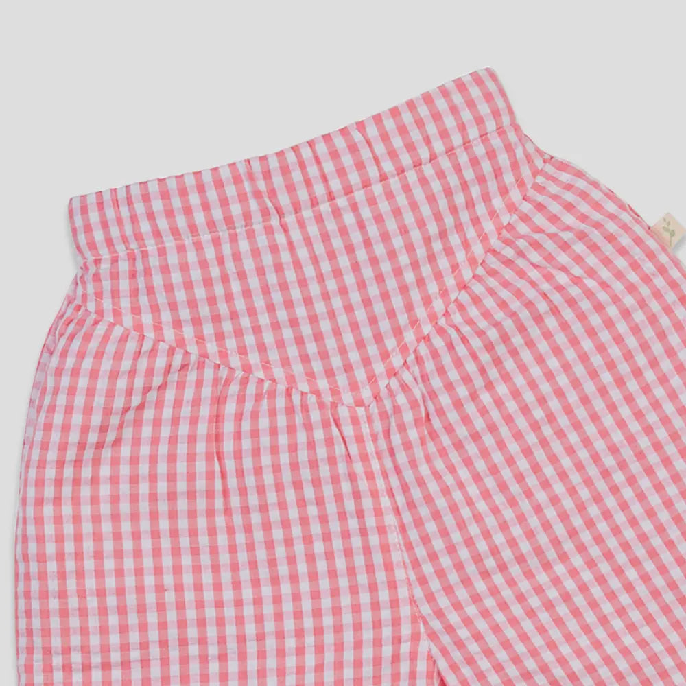 Tiny Twig Berry Gingham Culotte