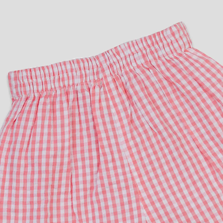 Tiny Twig Berry Gingham Culotte