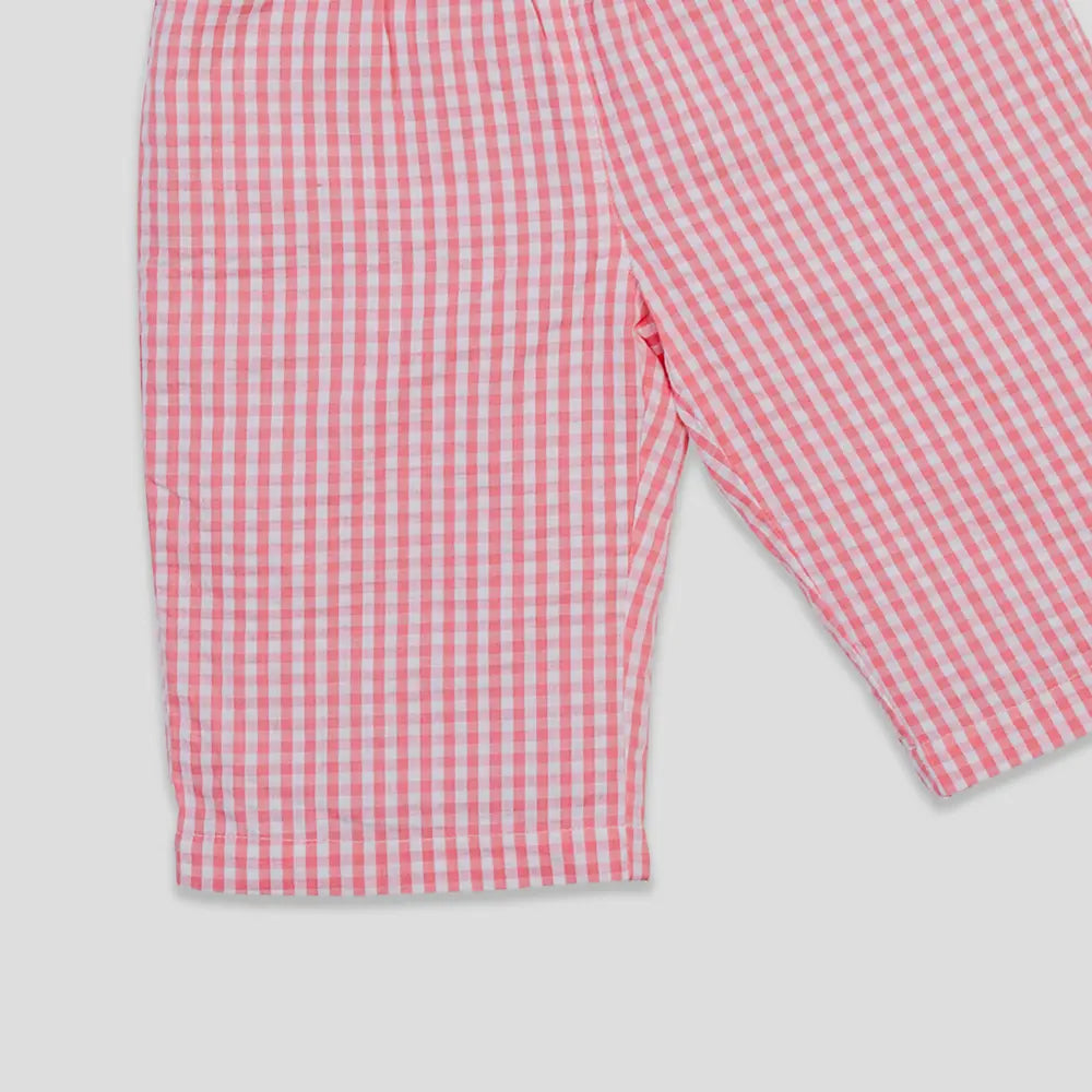 Tiny Twig Berry Gingham Culotte