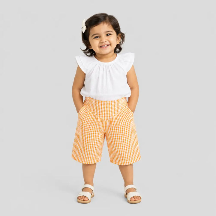 Tiny Twig Yarrow Gingham Culotte