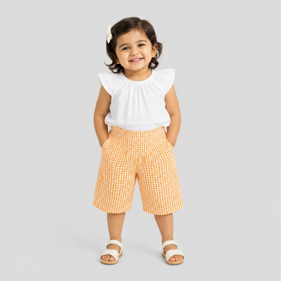 Tiny Twig Yarrow Gingham Culotte