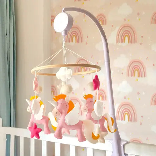 Crib Mobile - With arm and Manual Music Box