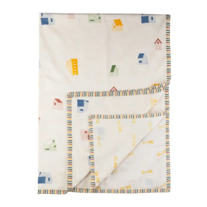 Dulaar Mulmul Muslin Dohar | Hand-Block Printed - Mera Ghar