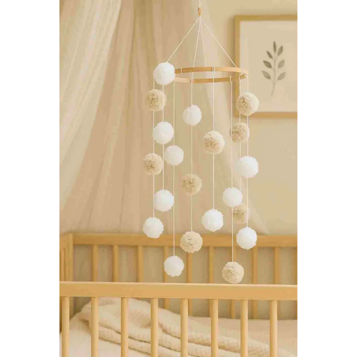 Waddle &amp; Roo Dreamy - Poms - Cot Mobile