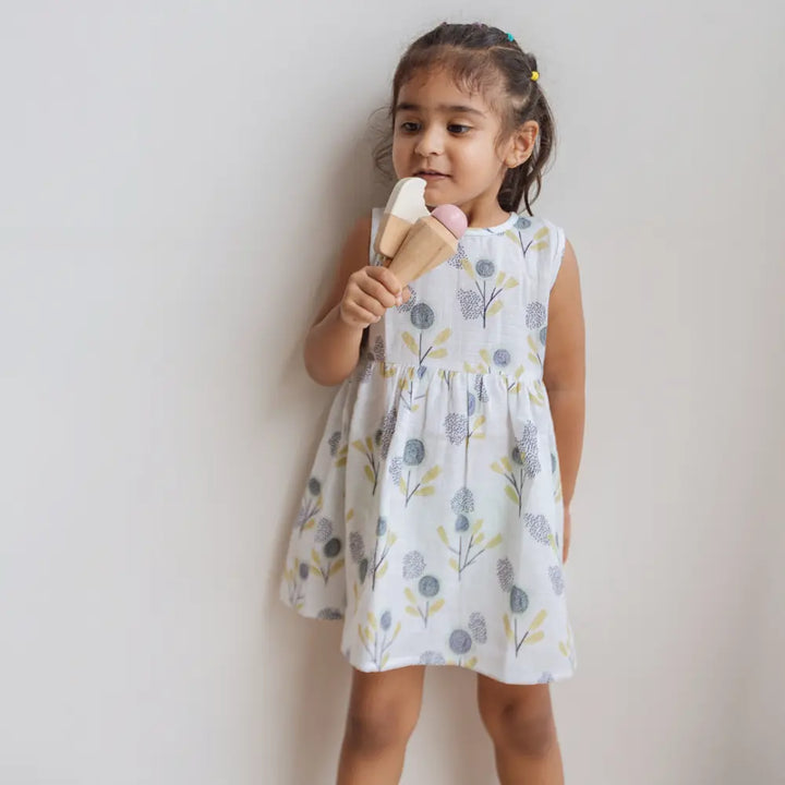 Dulaar Organic Muslin Dress - The Sparrow and Flower