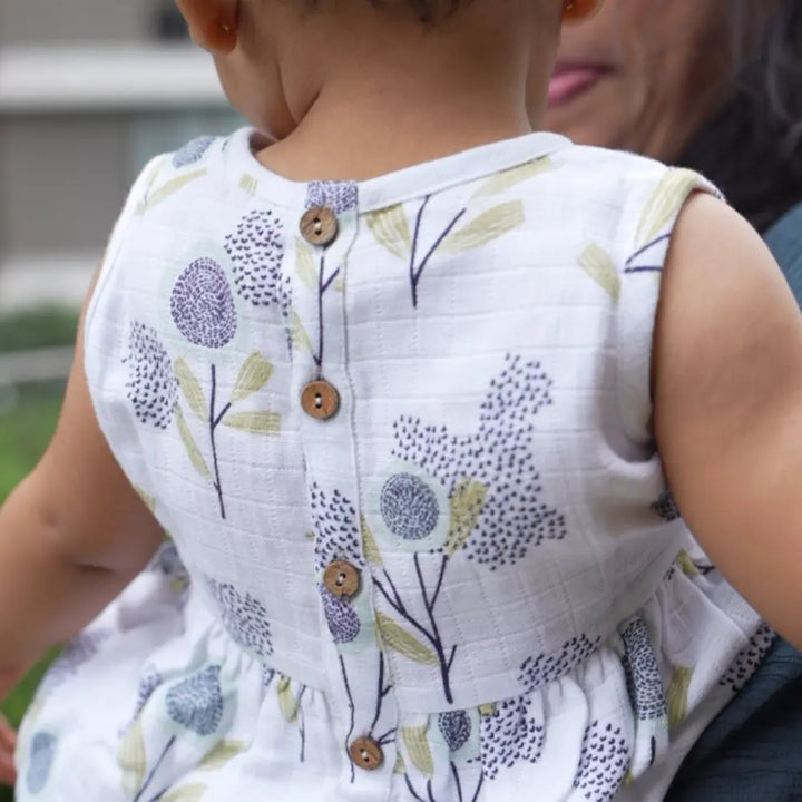 Dulaar Organic Muslin Dress - The Sparrow and Flower