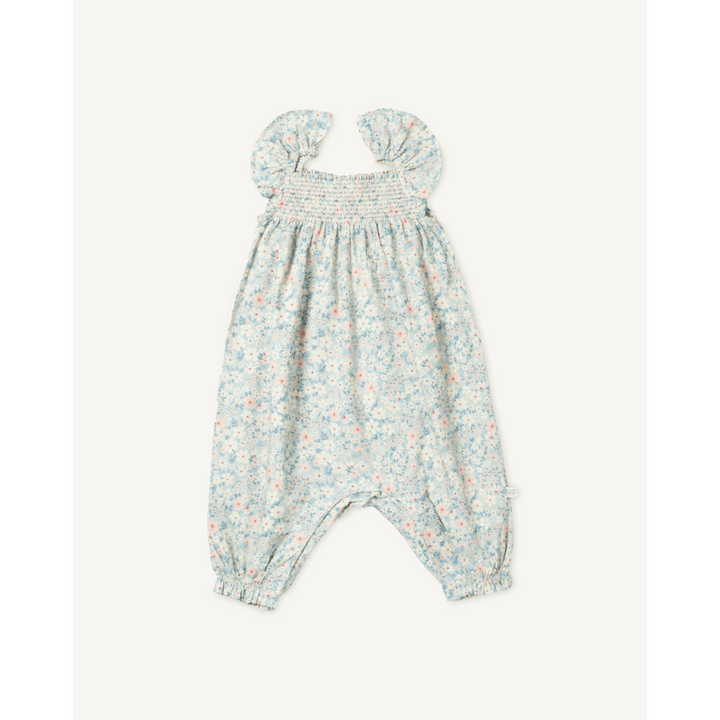 Early Sunday Printed Cotton Cambric Romper - Amelia