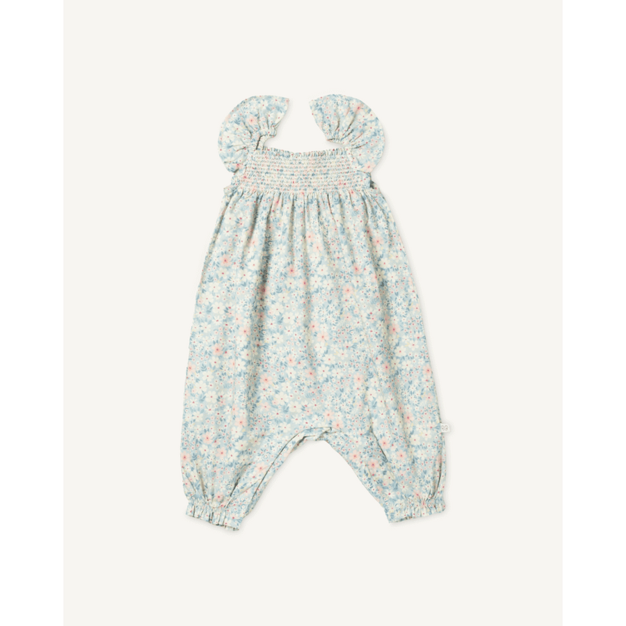 Early Sunday Printed Cotton Cambric Romper - Amelia