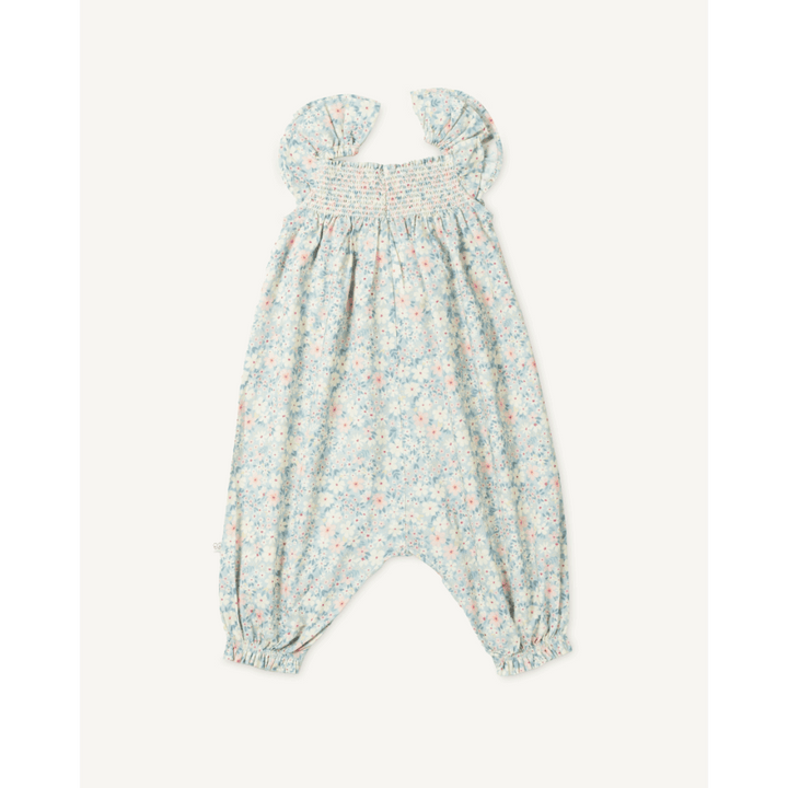 Early Sunday Printed Cotton Cambric Romper - Amelia