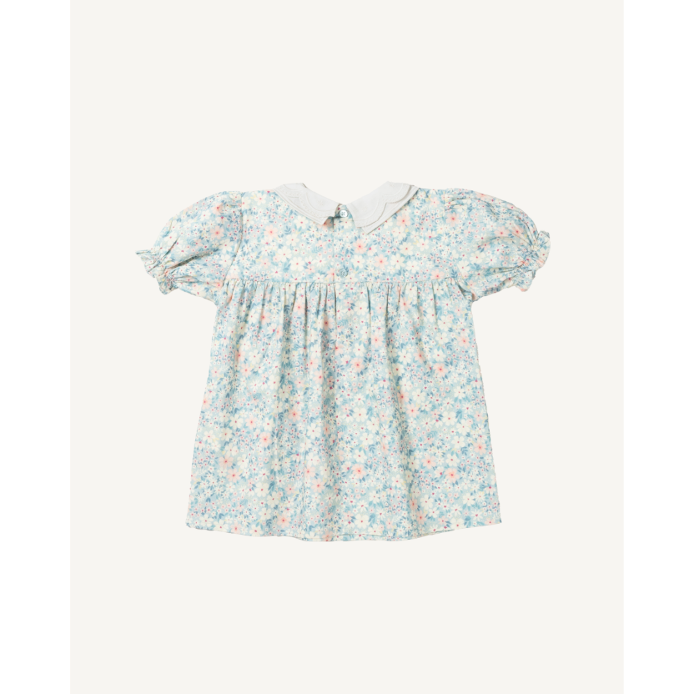 Early Sunday Cotton Cambric Sukie Baby Dress &amp; Bloomer - Amelia