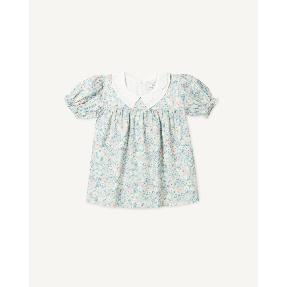 Early Sunday Cotton Cambric Sukie Baby Dress &amp; Bloomer - Amelia