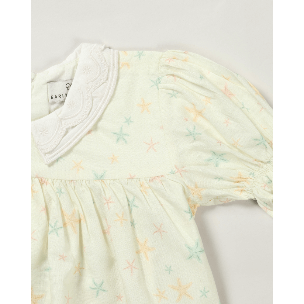 Early Sunday Sukie Baby Dress &amp; Bloomer - Star Fish