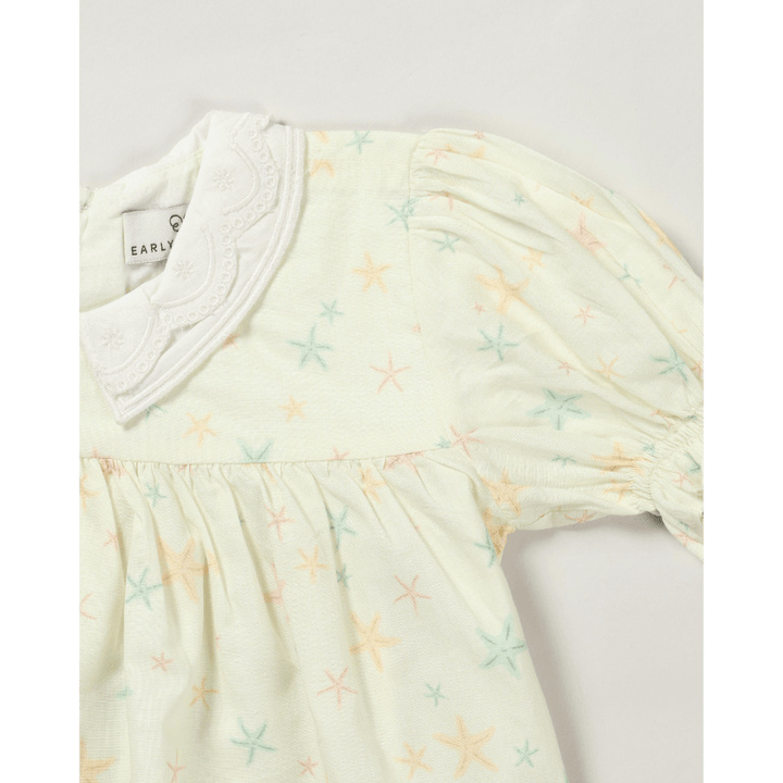 Early Sunday Sukie Baby Dress &amp; Bloomer - Star Fish